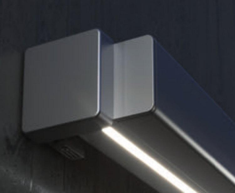 Detalle del cofre cuadrado con luz LED